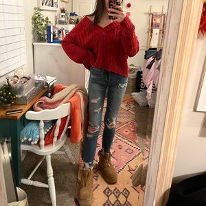 Distressed American Eagle Jeans